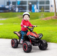 Elektrická dětská čtyřkolka | červená + černá č.1