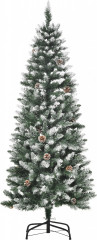 Umělý vánoční stromek 150 cm | zelený + bílý č.1