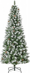 Umělý vánoční stromek 180 cm | zelený + bílý č.1