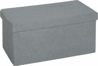 Lavice s úložným prostorem 76 x 38 x 38 cm | tmavě šedá č.1