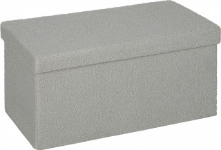 Lavice s úložným prostorem 76 x 38 x 38 cm | světle šedá č.1