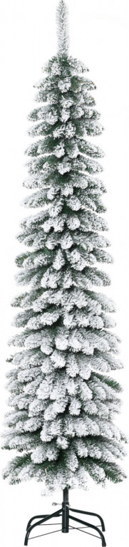 Umělý vánoční zasněžený stromek 180 cm | zelený + bílý