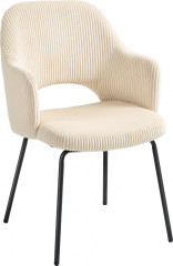 Jídelní židle s područkami | béžová č.1