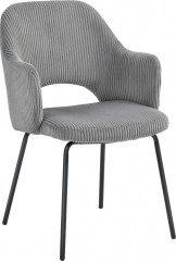 Jídelní židle s područkami | šedá č.1