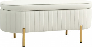 Úložná lavice 108 x 44 x 43,5 cm | krémově bílá č.1