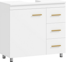 Toaletní skříňka se 3 zásuvkami 70 x 30 x 65 cm | bílá č.1