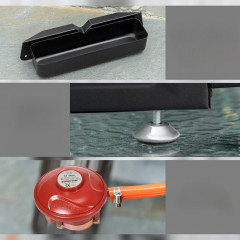 Plynový gril 63 x 48 x 21 cm | černý + stříbrný č.3