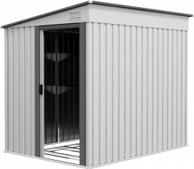 Kovová kůlna na nářadí 154 x 206,5 x 181 cm | antracit č.1