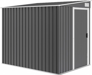 Kovová kůlna na nářadí 154 x 206,5 x 181 cm | tmavě šedá č.1