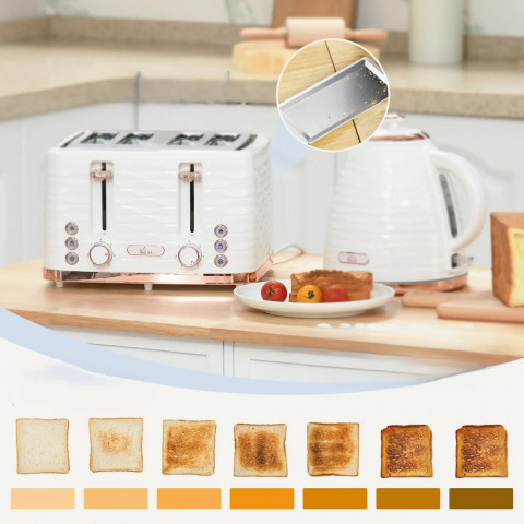 Snídaňový set, topinkovač a konvice | krémově bílý č.6