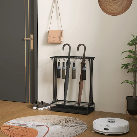 Stojan na deštníky 50x24x68 cm | černý č.2