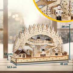 Vánoční LED dekorace - zimní vesnice č.2