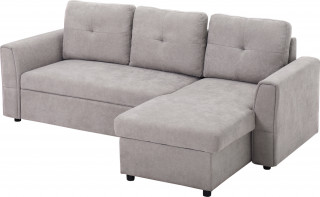 Rohová rozkládací pohovka s funkcí lůžka | šedá č.1