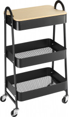 Kuchyňský servírovací vozík | černý č.1