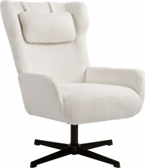 Otočné relaxační křeslo | krémové č.1