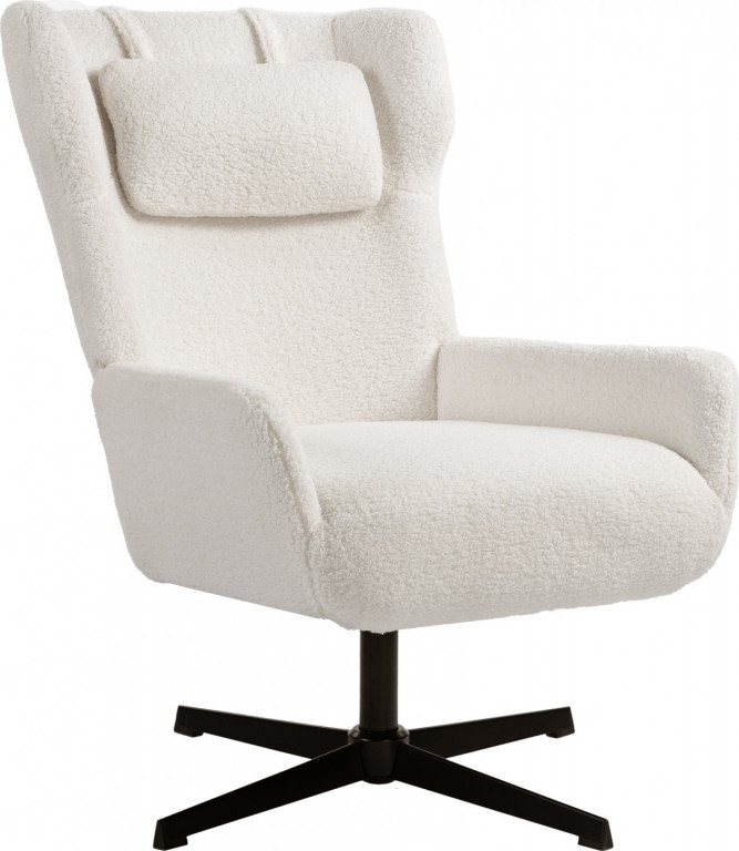 Otočné relaxační křeslo | krémové
