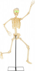 Halloweenská dekorace, pohyblivá kostra 152 cm | vícebarevná č.1