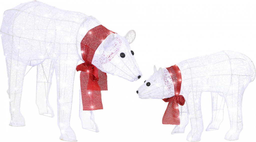 Vánoční dekorace, medvědice s mládětem | vícebarevná