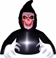 Halloweenská dekorace s LED světly, smrtka | vícebarevná č.1