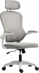 Ergonomická kancelářská židle se sklopnými područkami | šedá č.1