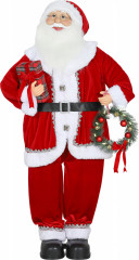 Zpívající Santa Claus, 120 cm | červený č.1