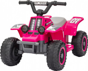 Elektrická dětská čtyřkolka s funkcí jízdy vpřed a vzad | růžová č.1