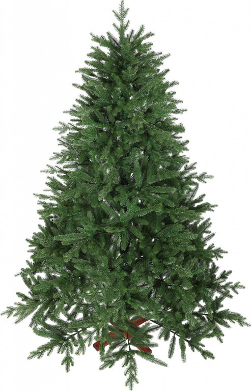 Umělý vánoční stromeček, jedle s podstavcem z borovice | zelený