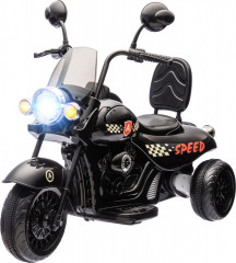 Dětská elektrická motorka s nosností max 25 kg | černá