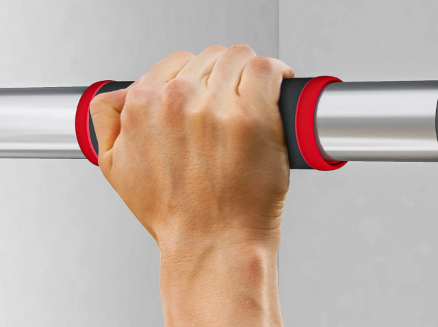 Posilovací tyč 7x10x75-92cm | černá+ červená č.7