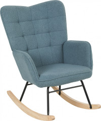 Relaxační houpací křeslo 71 x 98 x 101 cm | světle modré č.1