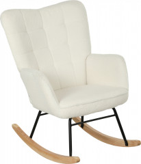 Relaxační houpací křeslo 71 x 98 x 101 cm | bílé č.1