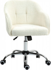 Ergonomická kancelářská otočná židle | krémově bílá č.1