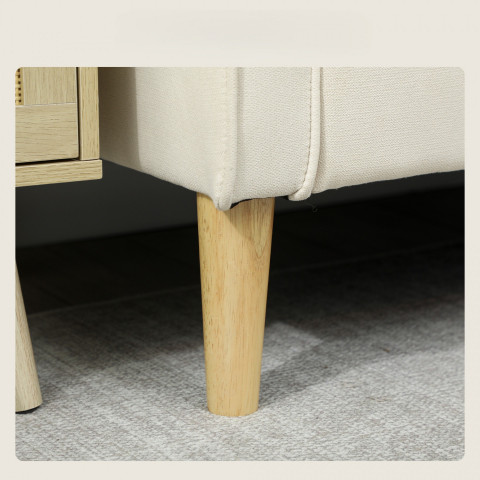 2místná pohovka s úložným prostorem | krémově bílá č.7