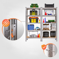 Regál pro vysoké zatížení 180x90x60cm | pozinkovaný kov č.3