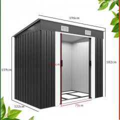 Zahradní domek 196x122x182cm | antracit č.2