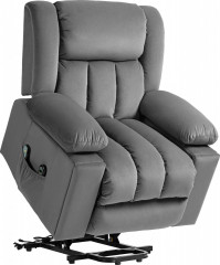 TV křeslo s držákem nápojů | tmavě šedé č.1