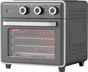 Mini trouba 20 litrů, 5 režimů | šedá + stříbrná