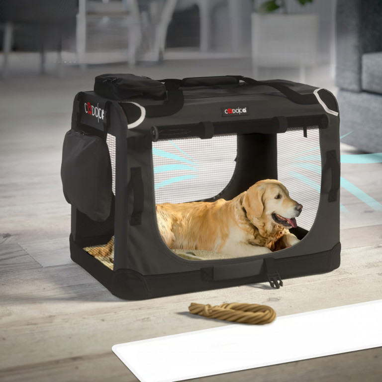 Přepravní box pro psy XXXL 101x70x70cm | antracit