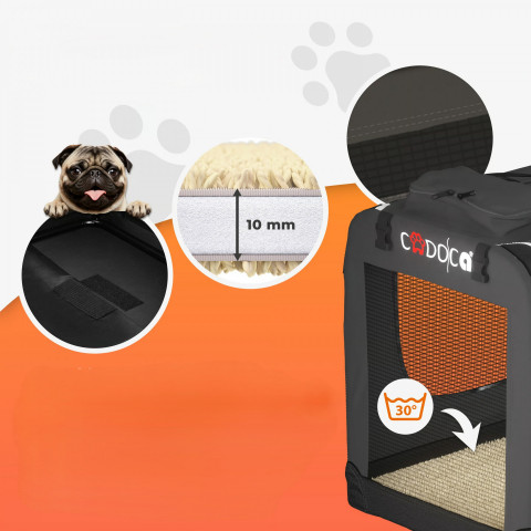 Přepravní box pro psy XXXL 101x70x70cm | antracit č.5