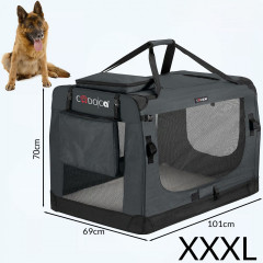 Přepravní box pro psy XXXL 101x70x70cm | antracit č.2