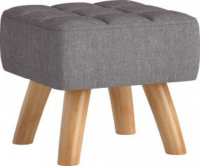 Stolička s lněným vzhledem | šedá č.1