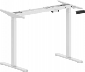Výškově nastavitelný elektrický rám stolu | bílý č.1