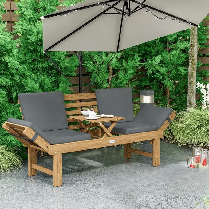 Zahradní lavice 200x45x76cm z akáciového dřeva