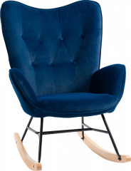 Ergonomické houpací křeslo do 150 kg | modré