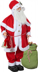 Pohyblivá figurka Santa Clause 140cm | červená