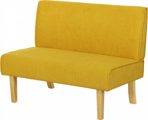 Pohovka s manšestrovým vzhledem | žlutá č.1