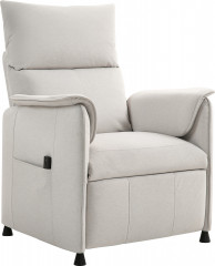 Elektrické polohovací křeslo s tichým motorem | krémové č.1