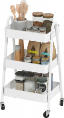 Servírovací vozík se 3 úrovněmi | bílý č.1