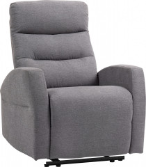 Čalouněné polohovací TV křeslo | tmavě šedé č.1