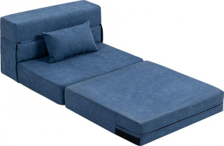 Rozkládací pohovka 3 v 1 | tmavě modrá